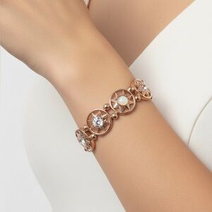 Bijoux Bar Celestial Rose Tone Stretch Bracelet
